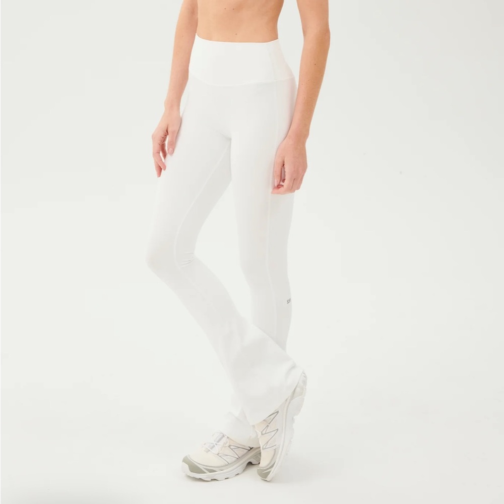 White splits 59 full length flare legging